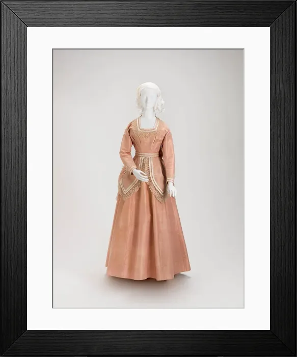 Framed Print : Trousseau Dress, 1871. Creator: Unknown Framed Print : Trousseau Dress, 1871. Creator: Unknown
