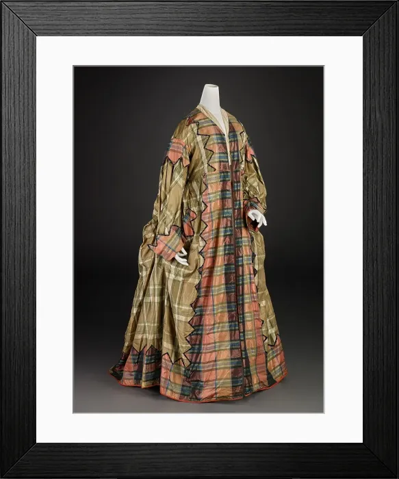 Framed Print : Dressing Gown (Gown, Neckpiece), about 1850-1870. Creator: Unknown Framed Print : Dressing Gown (Gown, Neckpiece), about 1850-1870. Creator: Unknown