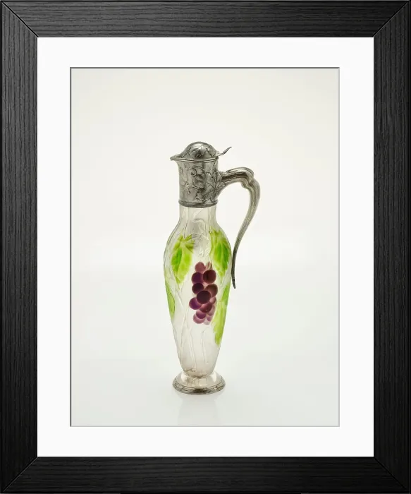 Framed Print : Wine jug, about 1906. Creators: Tiffany & Co, Tiffany Glass Framed Print : Wine jug, about 1906. Creators: Tiffany & Co, Tiffany Glass