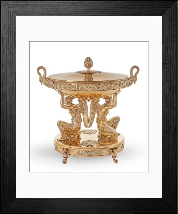 Framed Print : Soup tureen, cover, and liner from the Branicki Service, 1819. Creators: Jean Baptiste Claude Odiot, Pierre-Paul Prud'hon, Adrien Louis Marie Cavelier. Soup tureen, cover, and liner from the Branicki Service, 1819 Framed Print : Soup tureen, cover, and liner from the Branicki Service, 1819. Creators: Jean Baptiste Claude Odiot, Pierre-Paul Prud'hon, Adrien Louis Marie Cavelier. Soup tureen, cover, and liner from the Branicki Service, 1819