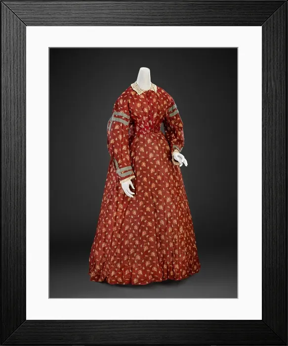 Framed Print : Dress, 1860s. Creator: Unknown Framed Print : Dress, 1860s. Creator: Unknown