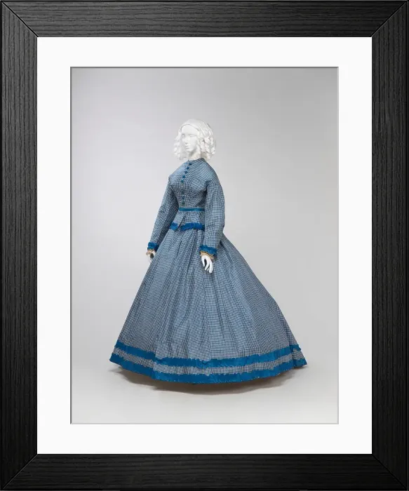 Framed Print : Dress, 1865-1867. Creator: Unknown Framed Print : Dress, 1865-1867. Creator: Unknown