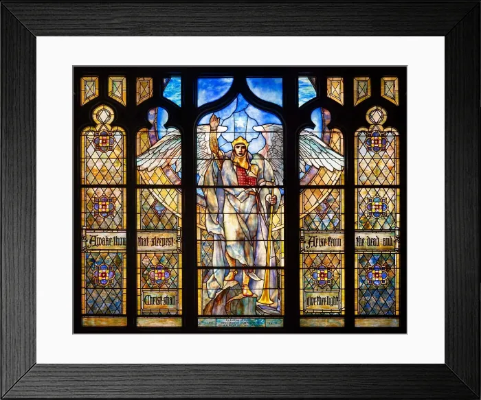 Framed Print : Angel of the Resurrection, 1903-1904. Creators: Frederick Wilson, Tiffany & Co Framed Print : Angel of the Resurrection, 1903-1904. Creators: Frederick Wilson, Tiffany & Co
