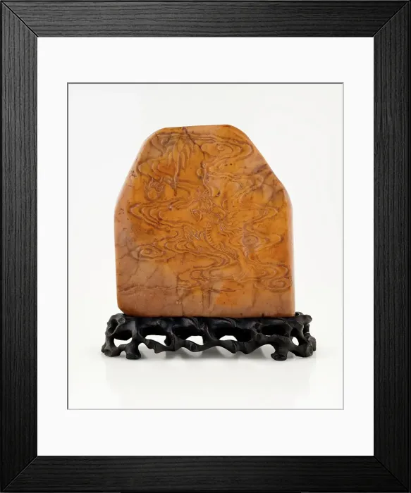 Framed Print : Seal and stand, 19th century. Creator: Unknown