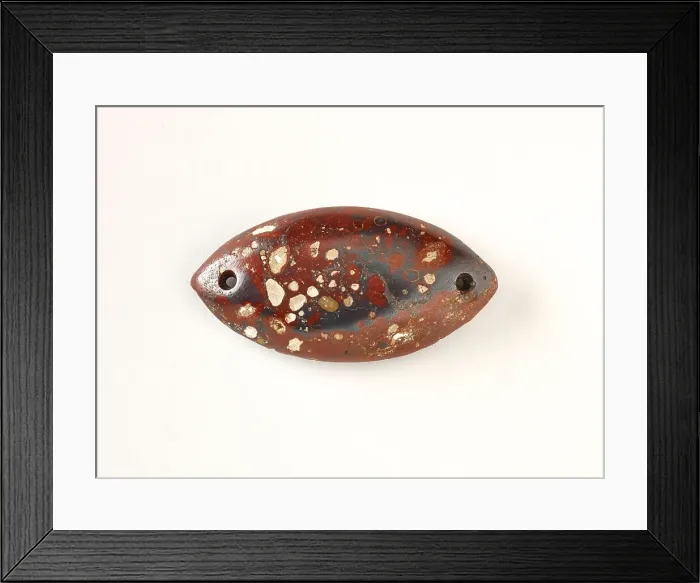 Framed Print : Bi-pointed spherical gorget, 1000 BCE-500 CE. Creator: Unknown Framed Print : Bi-pointed spherical gorget, 1000 BCE-500 CE. Creator: Unknown