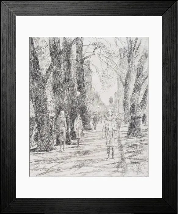 Framed Print : Lafayette Square, Washington, 1926. Creator: Frederick Childe Hassam Framed Print : Lafayette Square, Washington, 1926. Creator: Frederick Childe Hassam