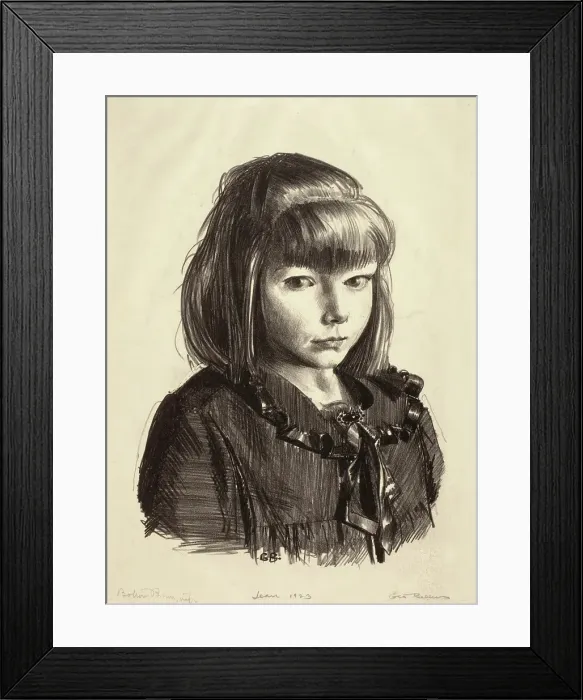 Framed Print : Jean, 1923. Creator: George Wesley Bellows Framed Print : Jean, 1923. Creator: George Wesley Bellows