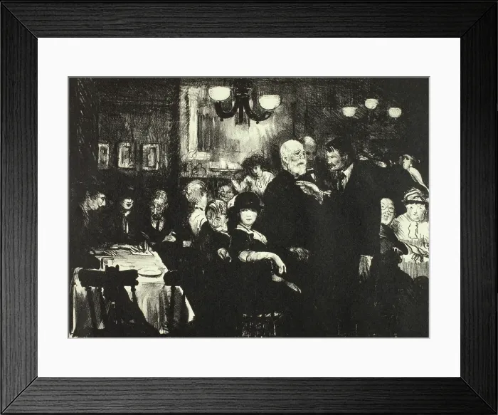 Framed Print : Artists Evening, 1916. Creator: George Wesley Bellows. Artists Evening, 1916. Creator: George Wesley Bellows