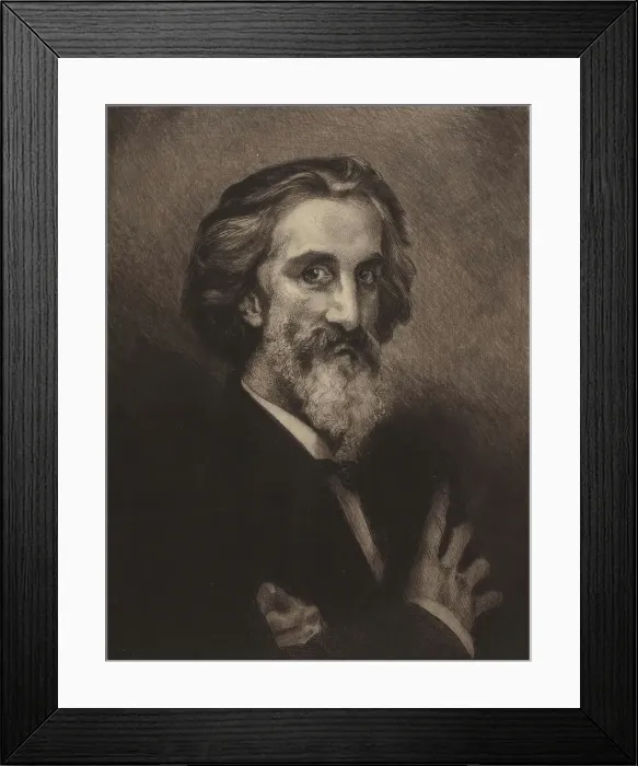 Framed Print : Portrait of Arthur d'Echerac, 1883. Creator: Felix Bracquemond. Portrait of Arthur d'Echerac, 1883. Creator: Felix Bracquemond Framed Print : Portrait of Arthur d'Echerac, 1883. Creator: Felix Bracquemond. Portrait of Arthur d'Echerac, 1883. Creator: Felix Bracquemond