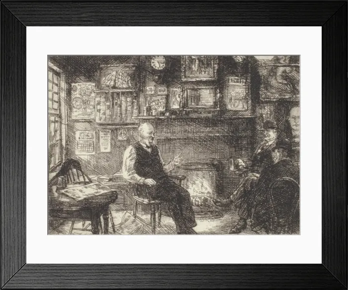 Framed Print : McSorley's Back Room, 1916. Creator: John Sloan. McSorley's Back Room, 1916. Creator: John Sloan Framed Print : McSorley's Back Room, 1916. Creator: John Sloan. McSorley's Back Room, 1916. Creator: John Sloan