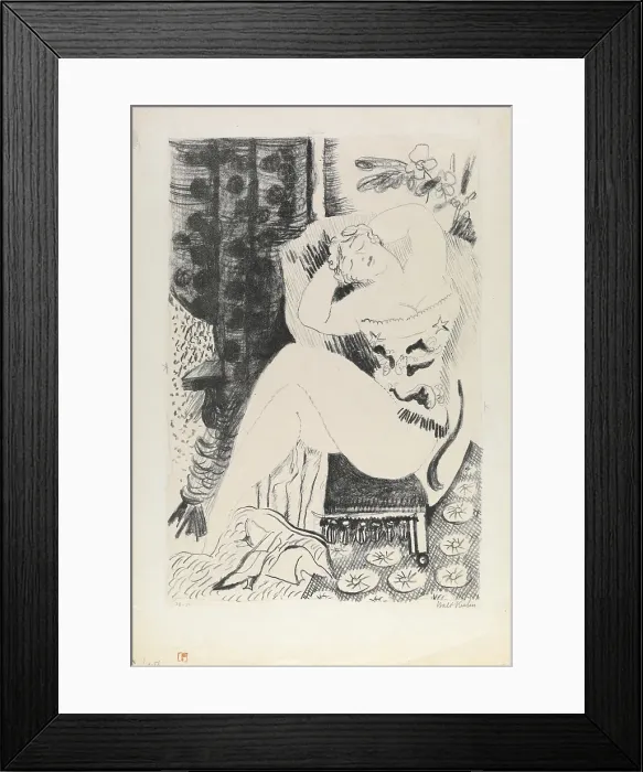 Framed Print : Edith, about 1930. Creator: Walt Kuhn Framed Print : Edith, about 1930. Creator: Walt Kuhn