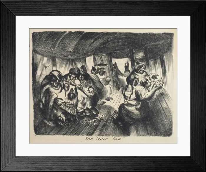 Framed Print : The Mule Car, 1925. Creator: George Overbury Hart Framed Print : The Mule Car, 1925. Creator: George Overbury Hart