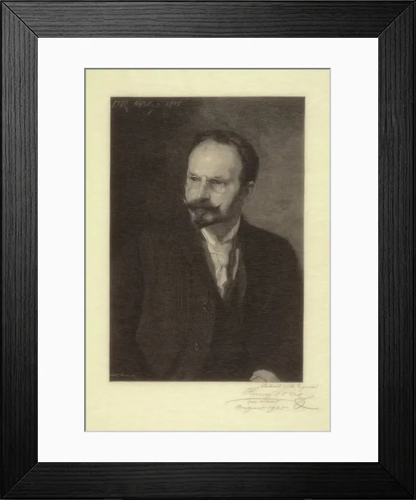 Framed Print : Portrait of Henry Wolf, 1905. Creator: Henry Wolf Framed Print : Portrait of Henry Wolf, 1905. Creator: Henry Wolf