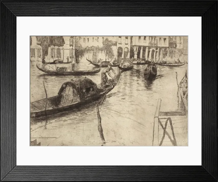 Framed Print : Traghetto San Felice, 1880s. Creator: Otto Henry Bacher Framed Print : Traghetto San Felice, 1880s. Creator: Otto Henry Bacher