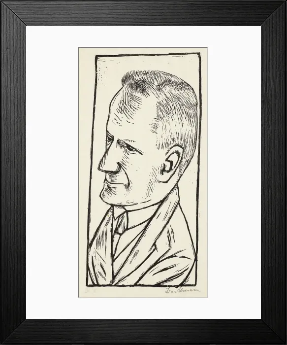 Framed Print : Portrait of Reinhard Piper, 1922. Creator: Max Beckmann Framed Print : Portrait of Reinhard Piper, 1922. Creator: Max Beckmann