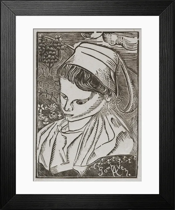 Framed Print : Bretonne de Pont-Aven (Breton Woman from Pont-Aven), about 1896. Creator: Armand Seguin Framed Print : Bretonne de Pont-Aven (Breton Woman from Pont-Aven), about 1896. Creator: Armand Seguin