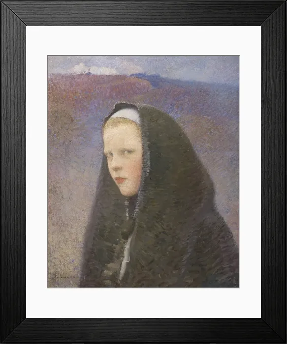 Framed Print : Untitled, mid-1880s. Creator: Charles Sprague Pearce Framed Print : Untitled, mid-1880s. Creator: Charles Sprague Pearce