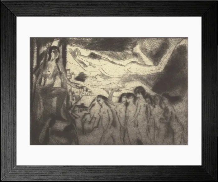 Framed Print : Guiding Spirit, 1920. Creator: Arthur Davies Framed Print : Guiding Spirit, 1920. Creator: Arthur Davies