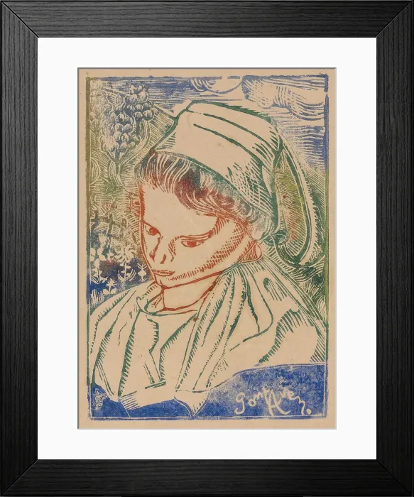 Framed Print : Bretonne de Pont-Aven (Breton Woman from Pont-Aven), about 1896. Creator: Armand Seguin Framed Print : Bretonne de Pont-Aven (Breton Woman from Pont-Aven), about 1896. Creator: Armand Seguin