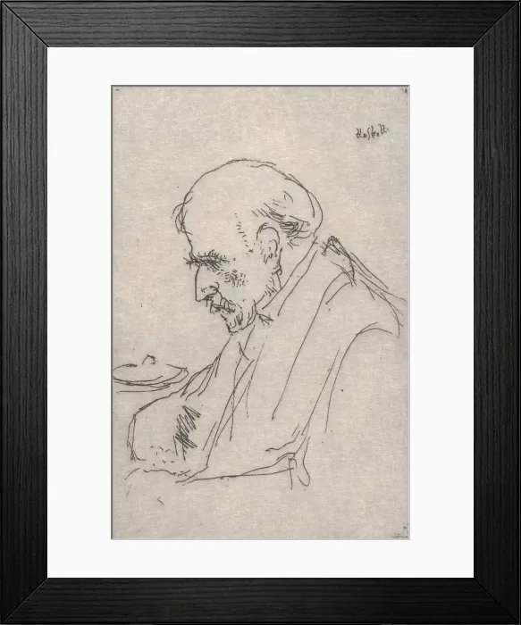 Framed Print : Old Man's Head - A Sketch, 1898. Creator: Ernest Haskell. Old Man's Head - A Sketch, 1898. Creator: Ernest Haskell Framed Print : Old Man's Head - A Sketch, 1898. Creator: Ernest Haskell. Old Man's Head - A Sketch, 1898. Creator: Ernest Haskell