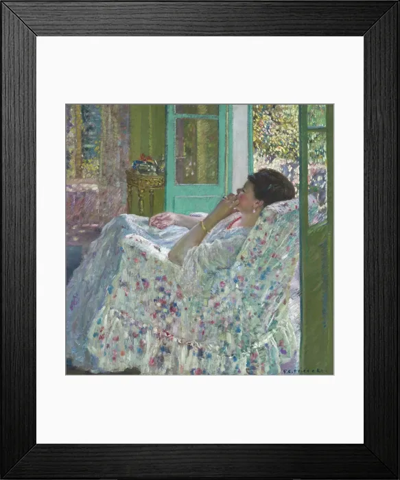 Framed Print : Afternoon - Yellow Room, 1910. Creator: Frederick Carl Frieseke Framed Print : Afternoon - Yellow Room, 1910. Creator: Frederick Carl Frieseke
