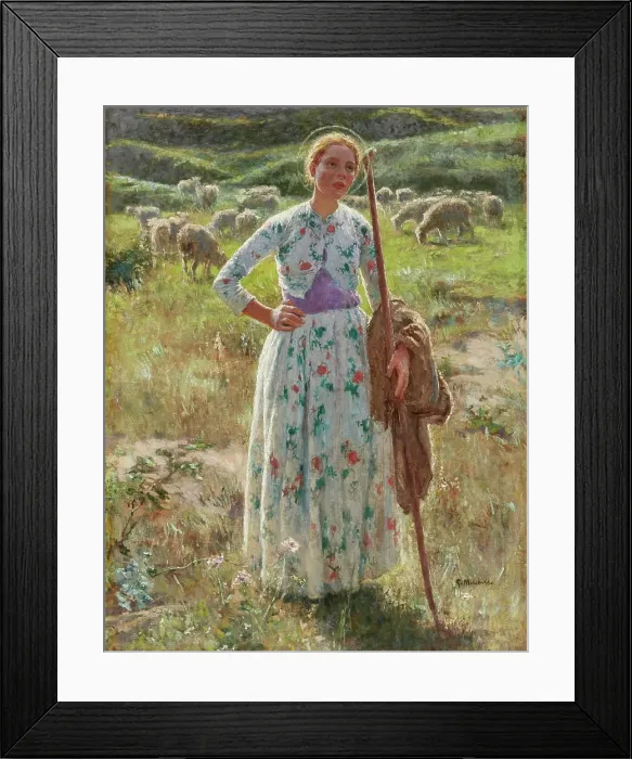 Framed Print : Joan of Arc, late 19th-early 20th century.. Creator: Gari Melchers Framed Print : Joan of Arc, late 19th-early 20th century.. Creator: Gari Melchers