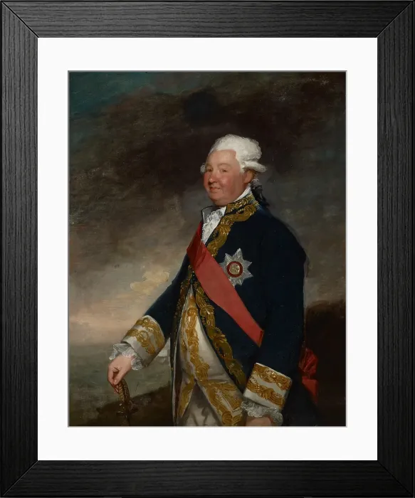 Framed Print : Vice-Admiral Edward Hughes, 1780s. Creator: Gilbert Stuart Framed Print : Vice-Admiral Edward Hughes, 1780s. Creator: Gilbert Stuart