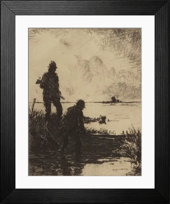 Framed Print : The Start, c1900-1951. Creator: Frank Weston Benson Framed Print : The Start, c1900-1951. Creator: Frank Weston Benson