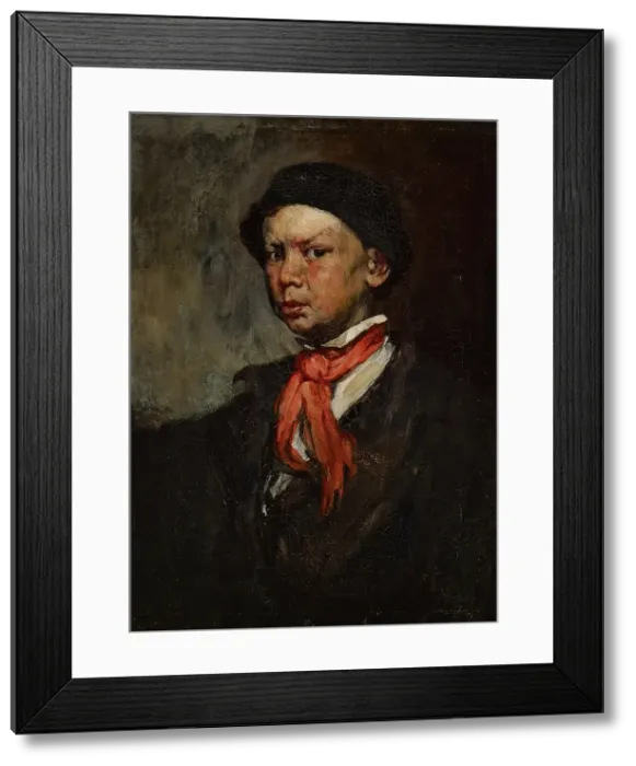 Framed Print : The Whistling Boy, about 1873. Creator: Joseph Frank Currier Framed Print : The Whistling Boy, about 1873. Creator: Joseph Frank Currier