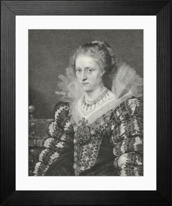 Framed Print : Portrait of Jacquelin de Cordes, c1620s, 1894. Creator: Unknown Framed Print : Portrait of Jacquelin de Cordes, c1620s, 1894. Creator: Unknown