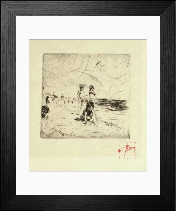 Framed Print : Coney Island, 1880. Creator: Robert Frederick Blum Framed Print : Coney Island, 1880. Creator: Robert Frederick Blum