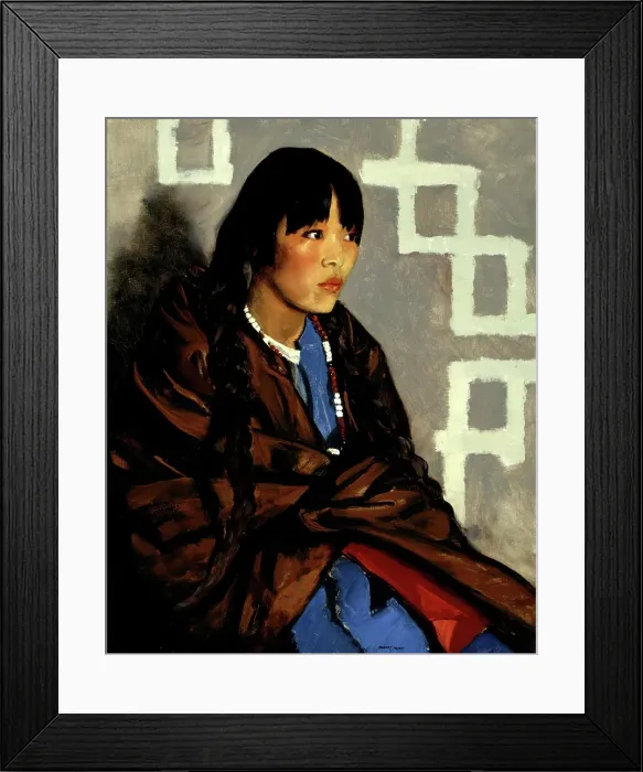 Framed Print : Indian Girl (Julianita), about 1917. Creator: Robert Henri Framed Print : Indian Girl (Julianita), about 1917. Creator: Robert Henri