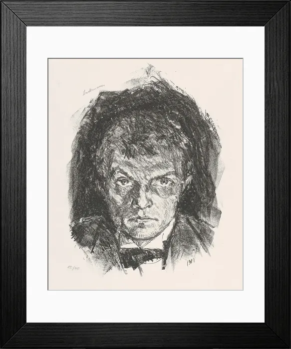 Framed Print : Self-Portrait (Selbstbildnis), 1911. Creator: Max Beckmann Framed Print : Self-Portrait (Selbstbildnis), 1911. Creator: Max Beckmann