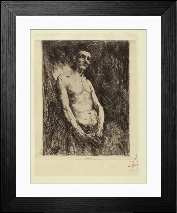 Framed Print : Figure of a Man, 1880-1890. Creator: Robert Frederick Blum Framed Print : Figure of a Man, 1880-1890. Creator: Robert Frederick Blum