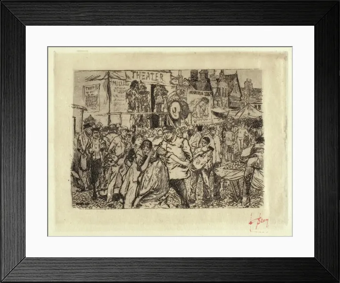 Framed Print : Scene at a Circus, 1885. Creator: Robert Frederick Blum Framed Print : Scene at a Circus, 1885. Creator: Robert Frederick Blum