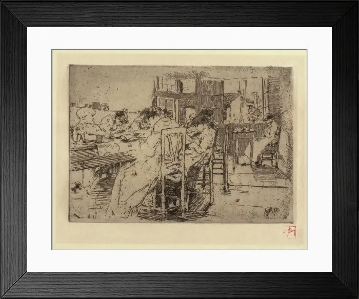 Framed Print : Interior of a Shop, 1885. Creator: Robert Frederick Blum Framed Print : Interior of a Shop, 1885. Creator: Robert Frederick Blum