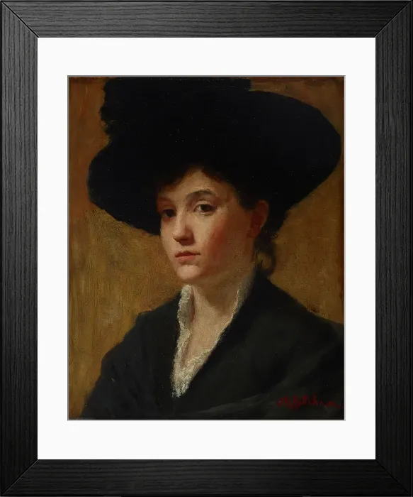 Framed Print : Study of a Hat, 1889. Creator: Susan M Ketcham