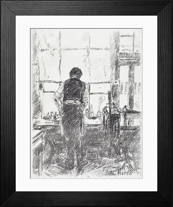 Framed Print : Joseph Pannell, 1917. Creator: Frederick Childe Hassam Framed Print : Joseph Pannell, 1917. Creator: Frederick Childe Hassam