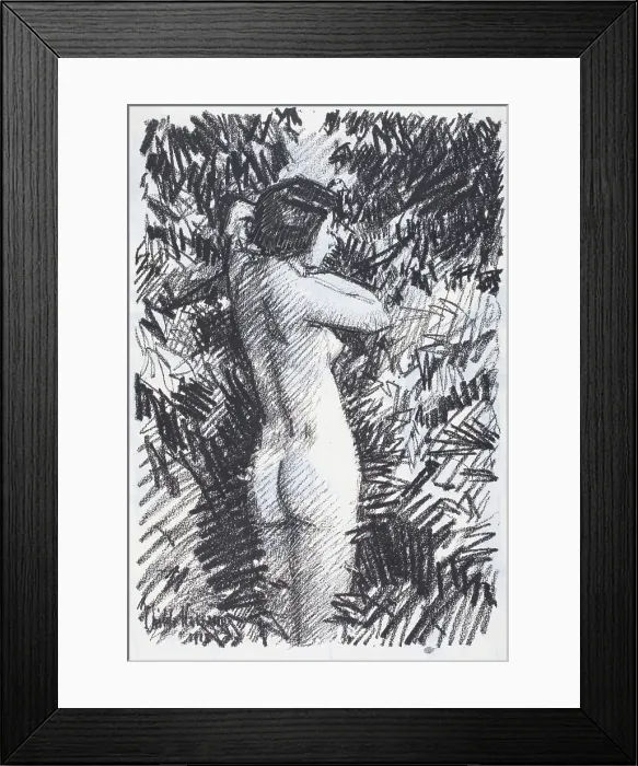 Framed Print : Nude (recto), 1918. Creator: Frederick Childe Hassam Framed Print : Nude (recto), 1918. Creator: Frederick Childe Hassam