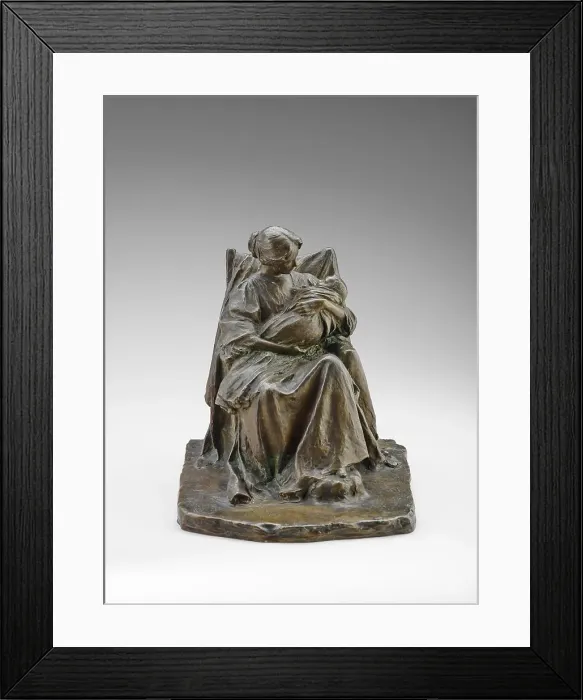 Framed Print : A Young Mother, 1896. Creators: Bessie Potter Vonnoh, Roman Bronze Works Framed Print : A Young Mother, 1896. Creators: Bessie Potter Vonnoh, Roman Bronze Works