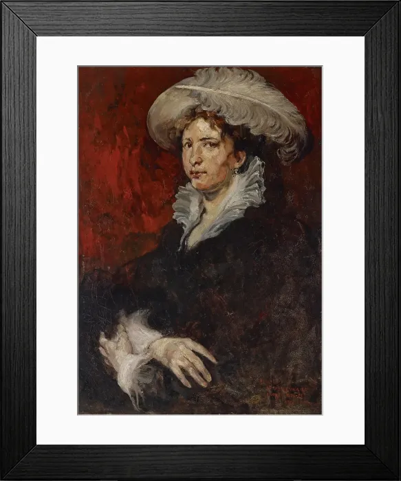 Framed Print : Lady with Plumed Hat, about 1878-1879. Creator: Joseph Frank Currier Framed Print : Lady with Plumed Hat, about 1878-1879. Creator: Joseph Frank Currier