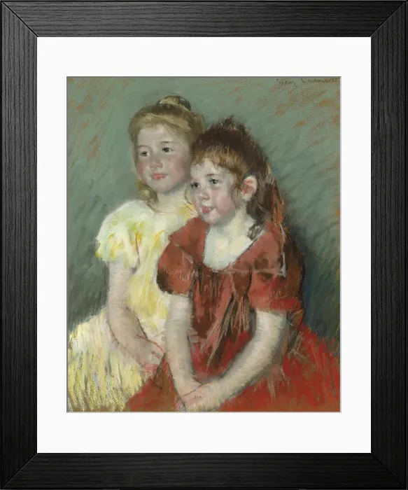 Framed Print : Young Girls, about 1900. Creator: Mary Cassatt Framed Print : Young Girls, about 1900. Creator: Mary Cassatt