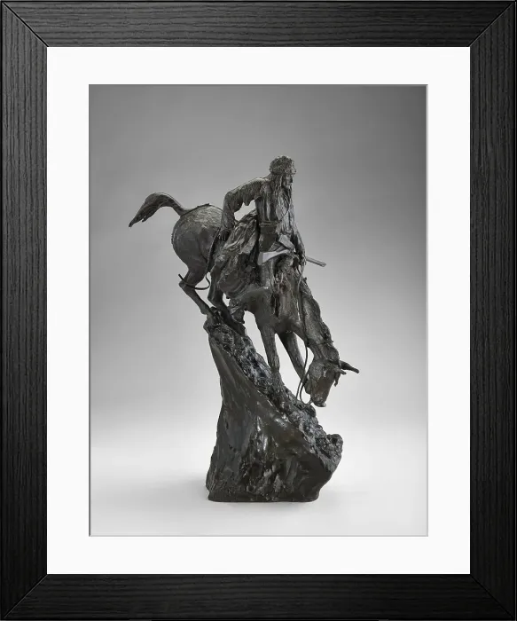 Framed Print : The Mountain Man, 1903. Creators: Frederic Remington, Roman Bronze Works Framed Print : The Mountain Man, 1903. Creators: Frederic Remington, Roman Bronze Works