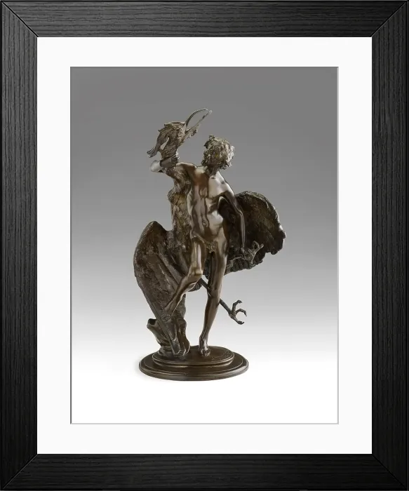 Framed Print : Young Faun with Heron, 1889-1890. Creators: Frederick William MacMonnies, E Gruet Framed Print : Young Faun with Heron, 1889-1890. Creators: Frederick William MacMonnies, E Gruet