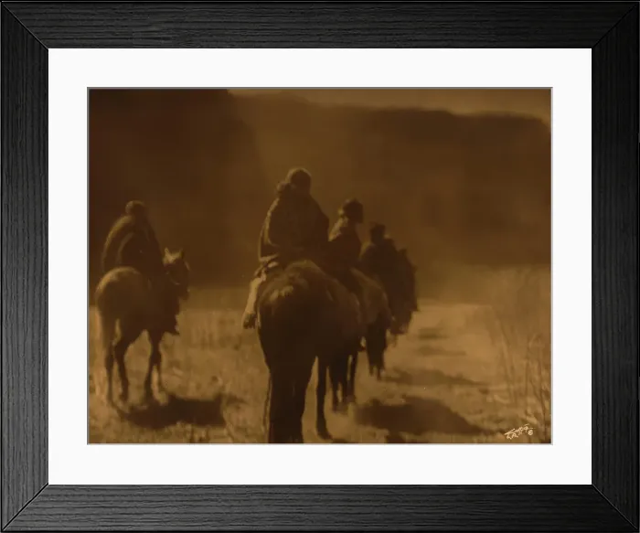 Framed Print : The Vanishing Race- Navajo, 1904. Creator: Edward Sheriff Curtis Framed Print : The Vanishing Race- Navajo, 1904. Creator: Edward Sheriff Curtis