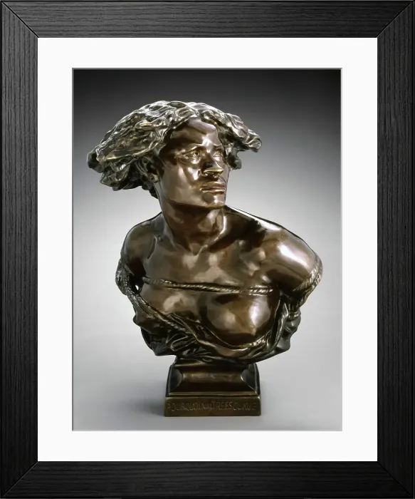 Framed Print : Why Born Enslaved!, 1868. Creator: Jean-Baptiste Carpeaux Framed Print : Why Born Enslaved!, 1868. Creator: Jean-Baptiste Carpeaux