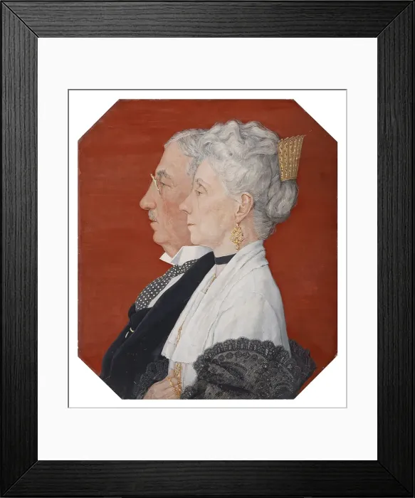Framed Print : Mr. and Mrs. H. H. Friedley, 1925. Creator: Durr Freedley Framed Print : Mr. and Mrs. H. H. Friedley, 1925. Creator: Durr Freedley