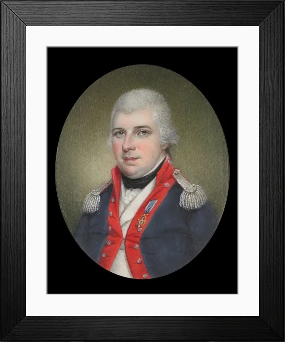 Framed Print : Major Thomas Humphrey Cushing, 1799. Creator: James Peale Framed Print : Major Thomas Humphrey Cushing, 1799. Creator: James Peale