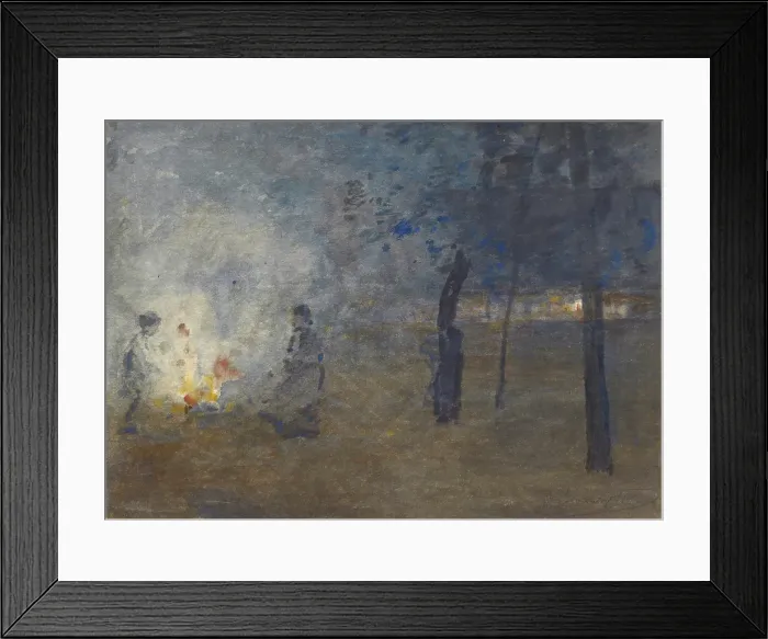 Framed Print : Burning Leaves, c1880-1930. Creator: William Forsyth Framed Print : Burning Leaves, c1880-1930. Creator: William Forsyth