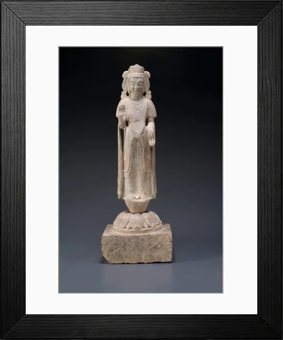 Framed Print : Standing bodhisattva, 537. Creator: Unknown Framed Print : Standing bodhisattva, 537. Creator: Unknown